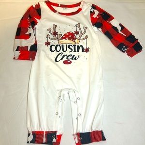 New - Cousin Crew Christmas pajamas for infant